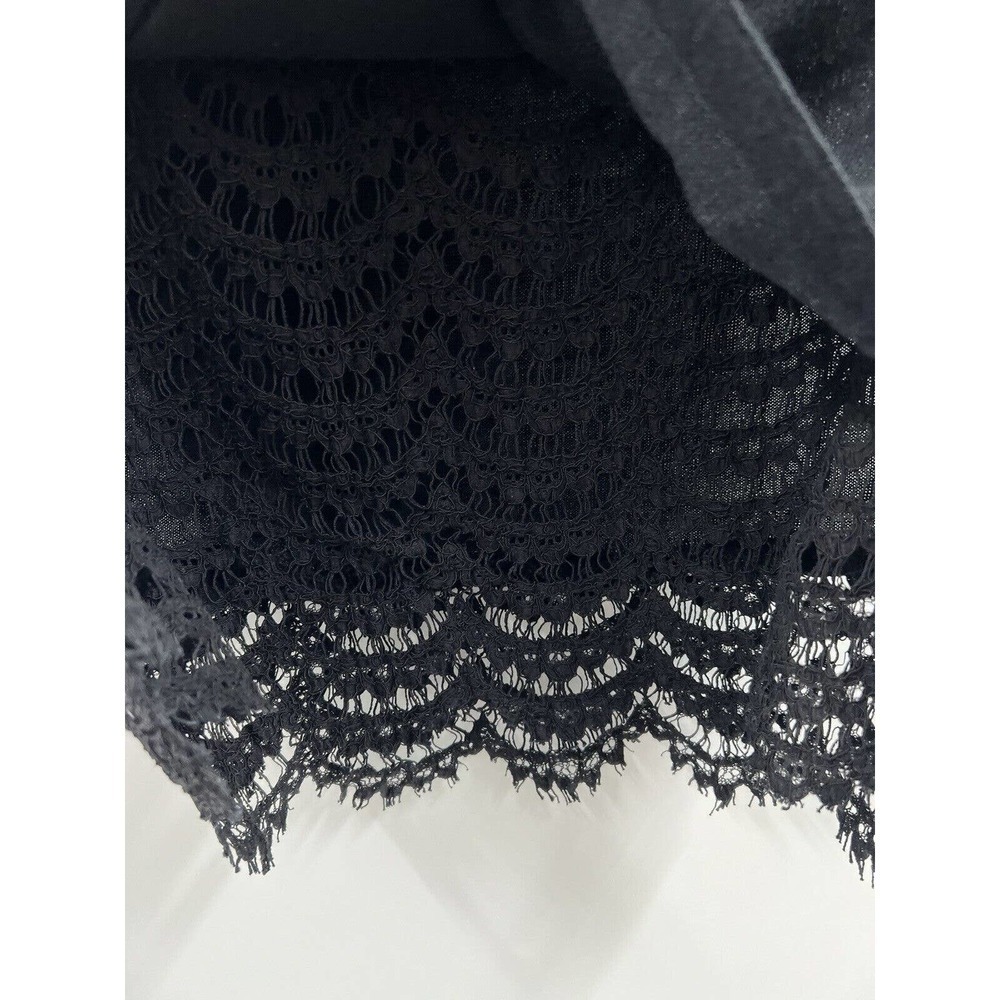 Escada Women’s Sleeveless Lace Sweater Black Wool Silk Cotton Blend Size Medium - Picture 5 of 10
